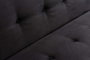 Atelier Del Sofa Zven Sofá-Cama de 3 Plazas Negro